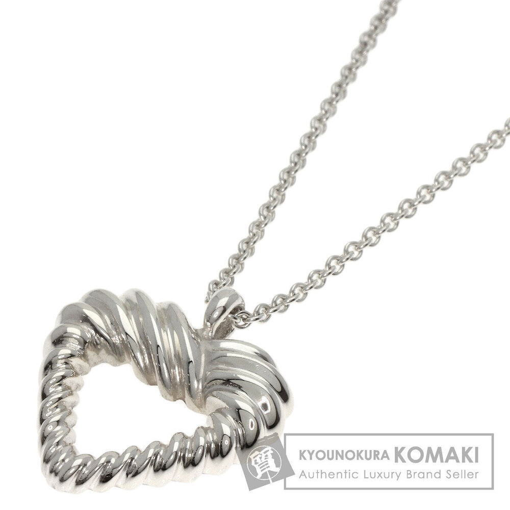 Tiffany Twisted Heart Necklace Silver